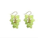 Korea Fashion new green grapes Eardrop Tassel Earrings cute girl fruit summer flowers Eardrop Earrings For Women Accessories