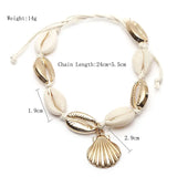 New Natural Shell Conch Rope Anklets For Women Foot Jewelry Summer Beach Barefoot Bracelet Ankle on Leg For Women