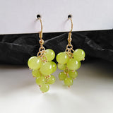 Korea Fashion new green grapes Eardrop Tassel Earrings cute girl fruit summer flowers Eardrop Earrings For Women Accessories