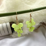 Korea Fashion new green grapes Eardrop Tassel Earrings cute girl fruit summer flowers Eardrop Earrings For Women Accessories