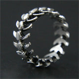 1pc Support Drop Ship Cycle Fish Bone Ring 316L Stainless Steel Jewelry Men Boys Punk Cool Ring