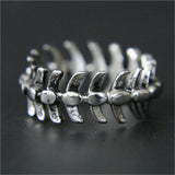 1pc Support Drop Ship Cycle Fish Bone Ring 316L Stainless Steel Jewelry Men Boys Punk Cool Ring