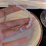 New Fashion Unique Design Elegant Delicate Baroque Pearl Bracelet Ladies Premium Jewelry Birthday Party Gift Accessories