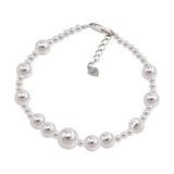 925 Plated Silver Bead Korean INS Bracelet For Women Versatile Fashion Temperament Jewelry Gift