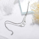 Sexy Women Summer Handcuffs Anklet Trendy Double Layer Printing Freedom Ankle Chain