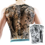 Waterproof Big Picture Full Back Tattoo Sticker Tiger Lion Sun Wukong Zhao Yun Guan Gonglong