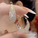 New Fashion Trend Unique Design Elegant Exquisite Light Luxury Zircon Butterfly Earrings Female Jewelry Party Gift Wholesale