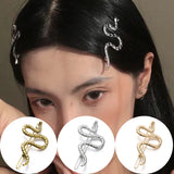 Gothic Punk  Metal Snake Medusa Hairpin Hair Clip for Women Side Bangs Holder Girls Retro Barrettes Jewelry Headwear Accessories