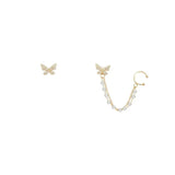 Delysia King  Butterfly ear bone clip