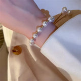 New Fashion Unique Design Elegant Delicate Baroque Pearl Bracelet Ladies Premium Jewelry Birthday Party Gift Accessories