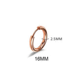 New Simple Stainless Steel Small Hoop Earrings for Women Men 8mm To 20mm Round Cartilage Ear Piercing Fashion Jewelry