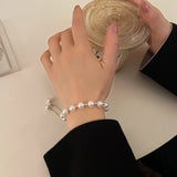 New Fashion Unique Design Elegant Delicate Baroque Pearl Bracelet Ladies Premium Jewelry Birthday Party Gift Accessories