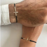 2pcs/pair Cross Bracelet for Men and Women, Gift for Him and Her, Christian Catholic Jewelry