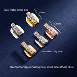 Hip Hop Long Stick Vertical Bar CZ Stone Teeth Grillz Zircon Tooth Caps Decor For Women Men Jewelry Gift