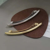 New Fashion Metal One Word Clip Hairpin Women Elegant Ponytail Clip Side Bang Horsetail Hairpin Barrettes  Accessories