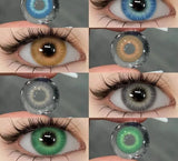 1Pair Colored Contact Lenses for Eyes Fast Delivery Brown Lenses Gray Pupils Lens Green Eye Lenses Blue Eye Lens Yearly