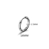 New Simple Stainless Steel Small Hoop Earrings for Women Men 8mm To 20mm Round Cartilage Ear Piercing Fashion Jewelry