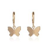 New Fashion Trend Unique Design Elegant Exquisite Light Luxury Zircon Butterfly Earrings Female Jewelry Party Gift Wholesale