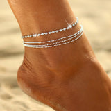 European and American women's new simple beach Anklet