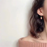 Retro Tulip Earrings Minority French Gentle Sweet Girl Simple Spring Earrings Retro Fashion Trendy Earrings