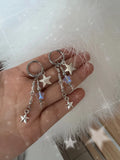 New Y2K Irregular Pentagram Earrings Women's Sweet Cool Hottie Fashion Adjustable Tassel Earring Party Jewelry Gifts