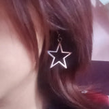 Vintage Star Drop Dangle Earrings for Women Fashion Jewelry Ladies Accessories Party Gift New