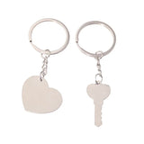 Arrow I Love You Heart Couple Key Chain Ring Cute Letter Printing Keyring Lover Gift Valentine's Day