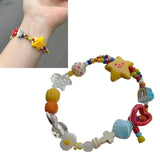 Colorful Beaded Bracelet Simple Stretch Bracelets Summer Jewelry Stackable Bangle Friendship Wristbands