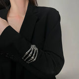 Punk Style Skeleton Claw Open Bracelet For Woman Vintage Hyperbole Cuff Bracelet Party Hot Popular Holiday Jewelry Girl