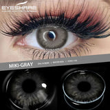 2pcs Colored Contact Lenses For Eyes Natural Blue Contact Lenses Gray Lens Yearly Beautiful Pupil Cosmetic Contact Lens