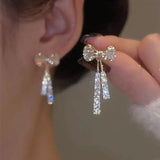 New Fashion Trend Unique Design Elegant Delicate Asymmetrical Flower Earrings For Women Jewelry Wedding Party Premium Gifts