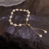 New Fashion Unique Design Elegant Delicate Baroque Pearl Bracelet Ladies Premium Jewelry Birthday Party Gift Accessories