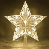 15/18cm Christmas Decoration LED Star Light Christmas Tree Pendant Ornaments for Home Decor Navidad New Year Gift Accessory