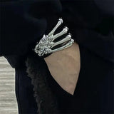 Punk Style Skeleton Claw Open Bracelet For Woman Vintage Hyperbole Cuff Bracelet Party Hot Popular Holiday Jewelry Girl