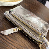 Women Clutch Mini Coin Purse Genuine Leather Wallet Credit Card Cash Holder Small Money Bag Female Zipper Storage Bags Pouch