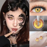 Cosplay Colorful Contact Lenses for Hallowee Hollow Lens Anime Black Lenses Cosmetic Pupils Makeup Contacts Lens Yearly