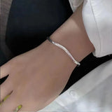 Silver Color Bow Bracelet for Women Cute Romantic Round Ball Jewelry Birthday Gift Dropshipping Wholesale