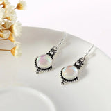 Delysia King Women Rainbow Moonstone Jewelry Vintage Earrings Ethnic Tribal Antique Eardrop