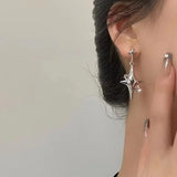 Y2K Star Drop Earrings Cool Girl Harajuku Creative Planet Pearl Crystal Stars Earings Korean Fashion for Women Punk Jewelry