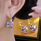 New Fashion Trend Unique Design Elegant Delicate Asymmetrical Flower Earrings For Women Jewelry Wedding Party Premium Gifts