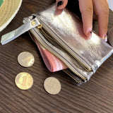 Women Clutch Mini Coin Purse Genuine Leather Wallet Credit Card Cash Holder Small Money Bag Female Zipper Storage Bags Pouch