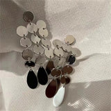 Fashion New Jewelry Irregular Metal Pendant Earrings Women Western Style Earrings Travel Wedding Jewelry Accessories