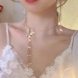 New Fashion Trend Light Luxury Elegant Delicate Pearl Double Layer Heart Necklace Ladies High Jewelry Party Gifts Wholesale