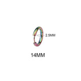 New Simple Stainless Steel Small Hoop Earrings for Women Men 8mm To 20mm Round Cartilage Ear Piercing Fashion Jewelry