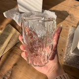 10oz Glass Water Cup Twist Fold Glasses Household Fruit Juice Tea Cup Lovely Beer Bottle Ins Style Korean Milk Cup Coffee Mugs