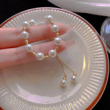 New Fashion Unique Design Elegant Delicate Baroque Pearl Bracelet Ladies Premium Jewelry Birthday Party Gift Accessories