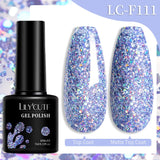 7ML Ocean Blue Cat Magnetic Gel Nail Polish Sparkling Glimmer Gel Polish Semi Permanent UV Magnet Gel Varnish Nail Art