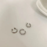 3Pcs/Set Clips Earring for Women Minimalist Fashion Cartilage Hoop Earrings Sets Ear Cuff Fake Piercing Clip on Earring