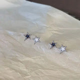 Y2K  Earrings Pentagonal Stars Earrings for Women Girl New Gothic Punk Stud Earrings for Teens New Korean Trend Jewelry