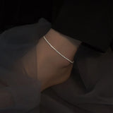 Sparkling Anklet Summer Temperament Light Luxury Niche Design Sparkle Starry Beach Anklet Bracelet Necklace Jewelry Gift